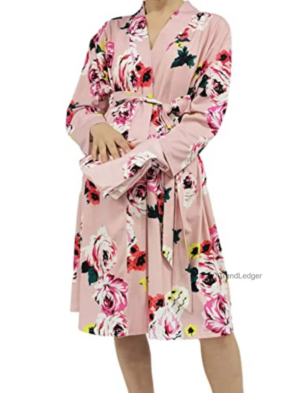 Maternity Robe with Matching Baby Swaddle Blanket Set